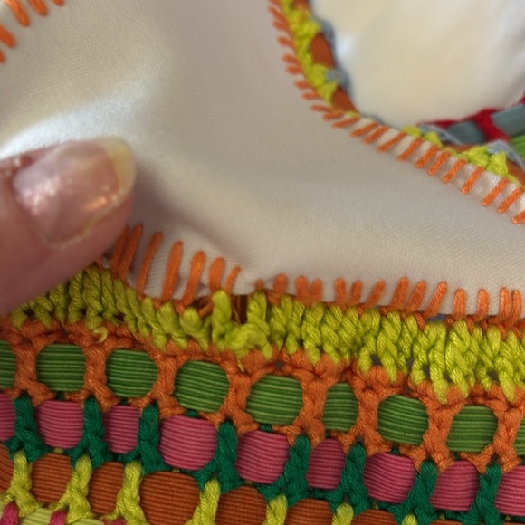 Re:named Boho Crocheted Colorful Sleeveless Women's Top size Small - Picture 13 of 13